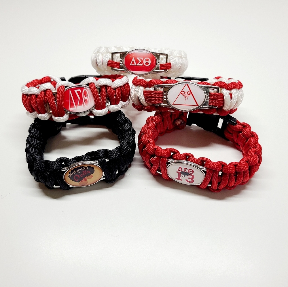 Delta Sigma Theta Sorority Charm Bracelet Bundle